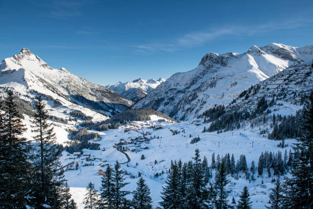istock Panorama of the Alps at winter 1202075516