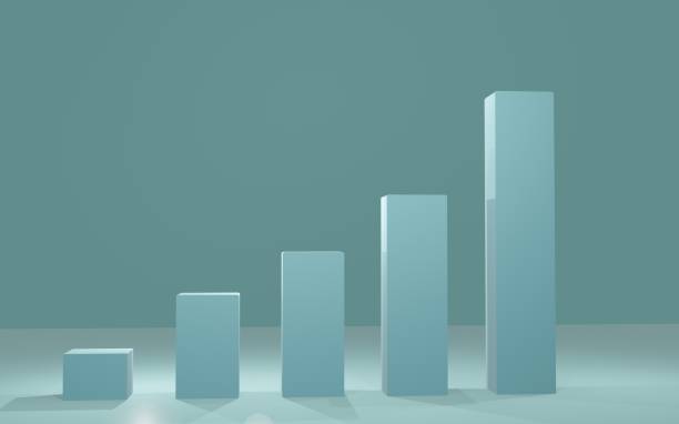 istock 3d graph chart business change concepts design 3d rendering illustration diagram on green background 1202075800