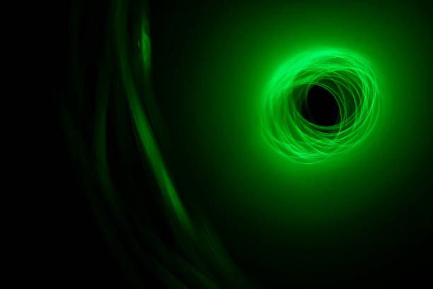 istock Abstract background with green color light painting 1202076568