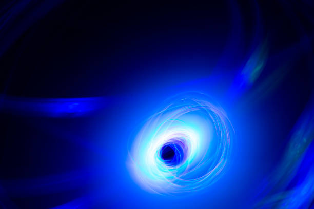 istock Abstract background with blue color light painting 1202076660