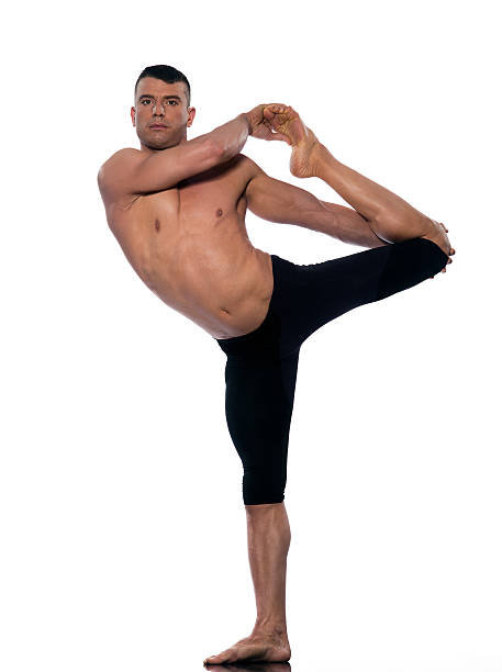 40+ Man Yoga Asanas Natarajasana Dancer Pose Stock Photos, Pictures ...