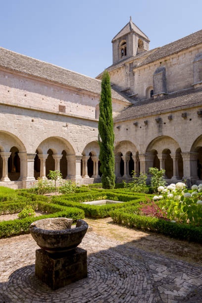 istock Inner courtyard and colonnade Abbey Notre-Dame de Senanque 1202082578