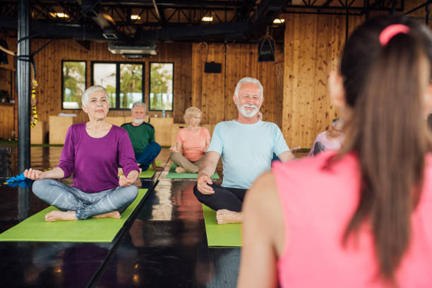 istock Yoga class for a group of seniors 1202082834