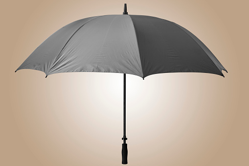 Business concept. Umbrella mockup easy to customize