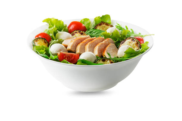 istock Green salad with chicken 1202084117