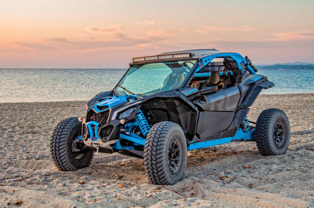 Canam Maverick On The Sand Beach Stock Photo - Download Image Now