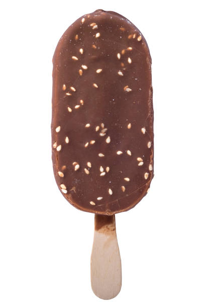 istock Chocolate popsicle. Ice cream isolated on white background 1202091902