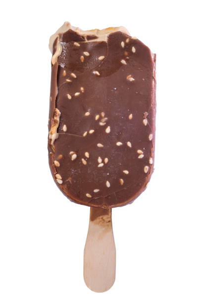 istock Bitten chocolate popsicle ice cream isolated on white background with clipping path 1202093055
