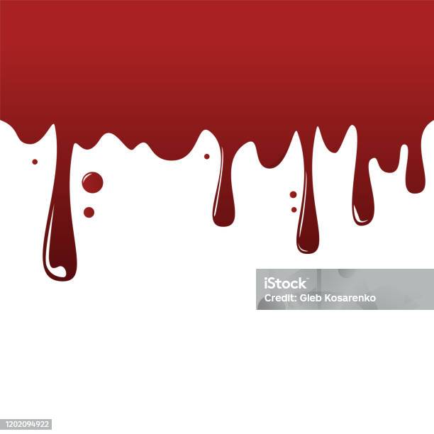 Red Drip Graphics Red Liquid Drip On The Wall Vector Isolated Stock Illustration ...