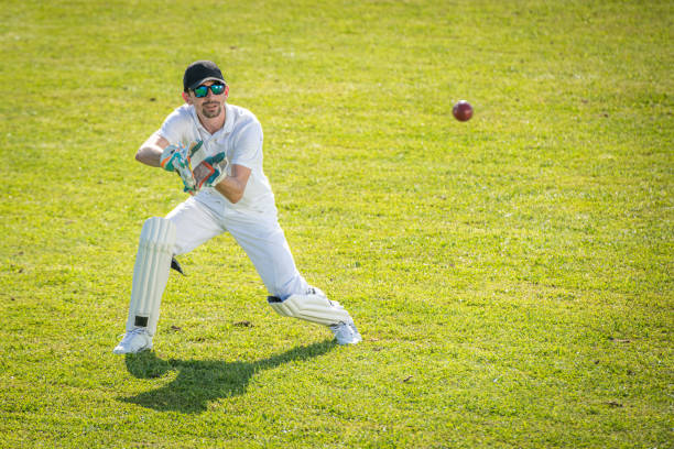 istock Cricket player trying to catch the ball 1202097516