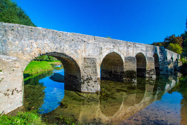 istock Old stone bridge in Croatia 1202098172