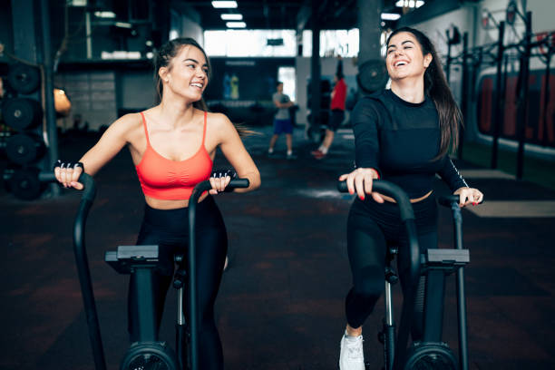 istock Women training in a Gym 1202099941