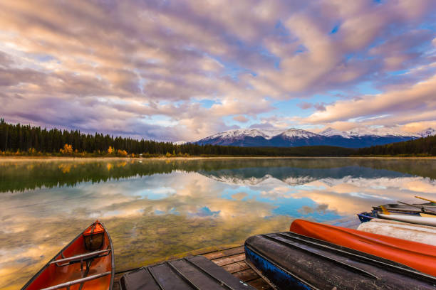 istock Red canoe sports boats 1202102819