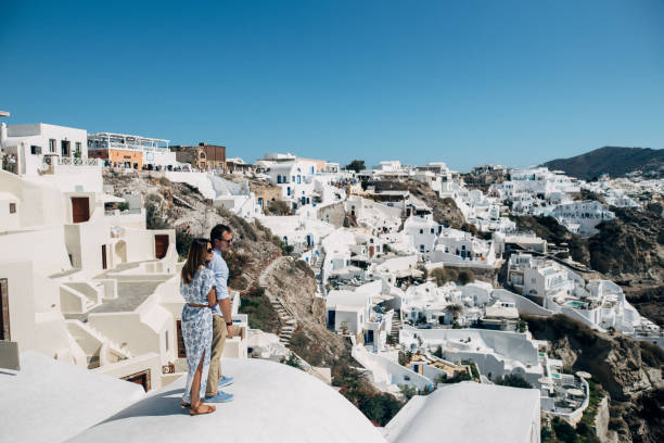 istock The couple stand on the roof 1202102859