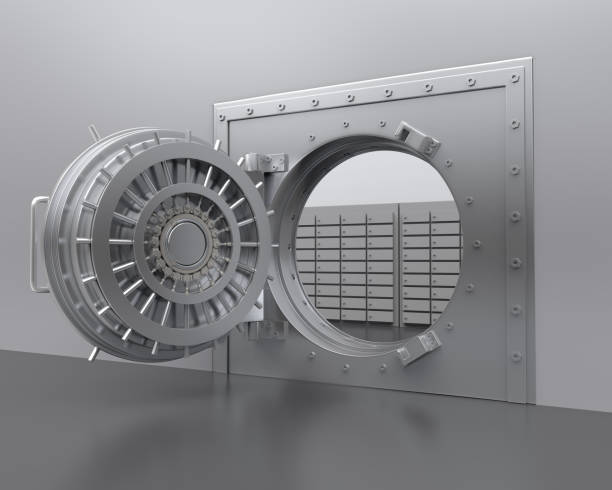 istock Bank Vault Door Illustration 1202103563