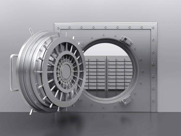 istock Bank Vault Door Illustration 1202103589