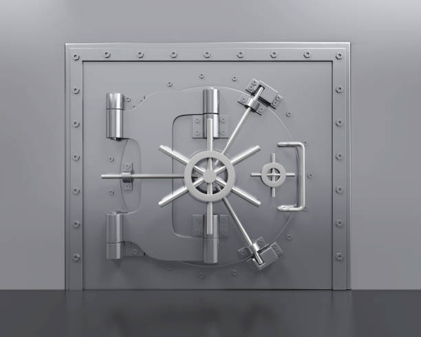 istock Bank Vault Door Illustration 1202103605