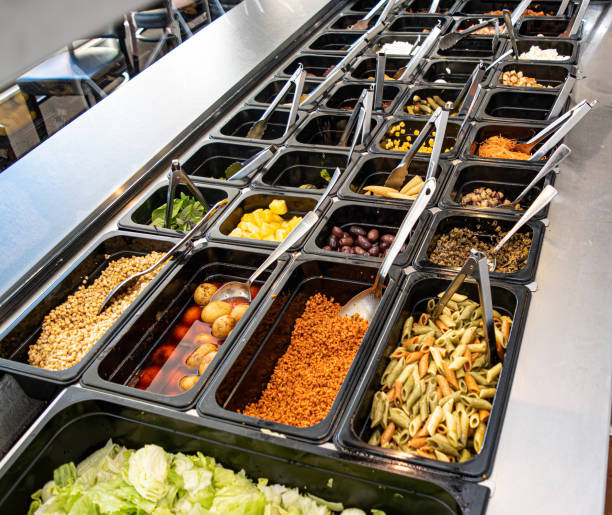 istock Salads Bar, Vegetables, Pasta, Restaurant 1202118735