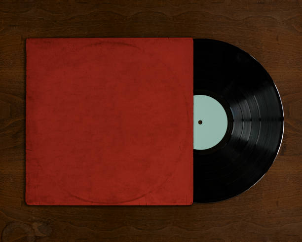 istock Vinyl record with blank cover 1202125122