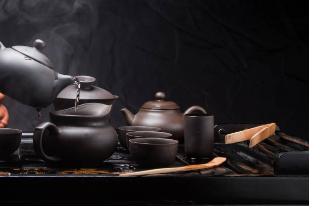 istock Incredible Asian tea brewing ritual. 1202126890