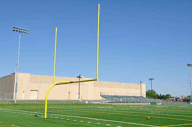 istock Goal Posts on American Football Field 120212856