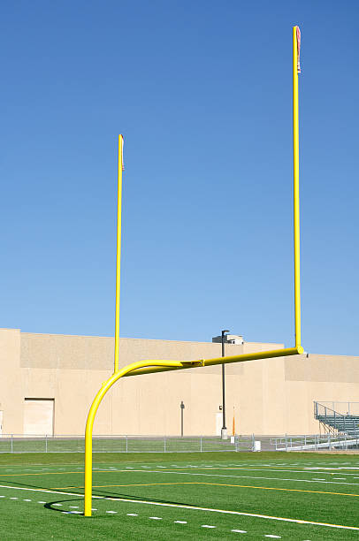 istock Goal Posts on American Football Field 120212945