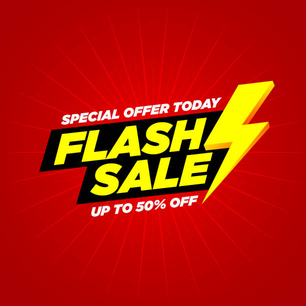 flash продажа современное знамя - web banner flash stock illustrations