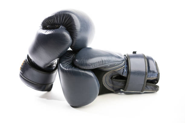 istock Boxing Gloves On White Background In Horizontal Composition 1202130324