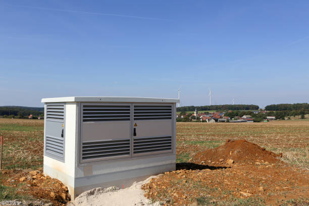 transformer substation near the road