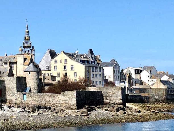 Roscoff village in Brittany - France Roscoff village in Brittany - France cancale photos stock pictures, royalty-free photos & images