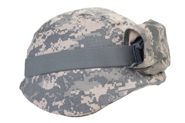 istock kevlar helmet with a camouflage cover and protective goggles 1202141308