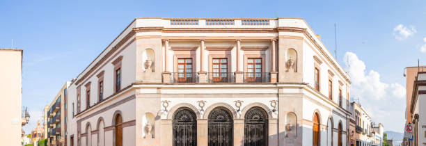 Santiago de Queretaro The old Republic Theatre building, in the Mexican city of Santiago De Queretaro, Queretaro State queretaro city stock pictures, royalty-free photos & images