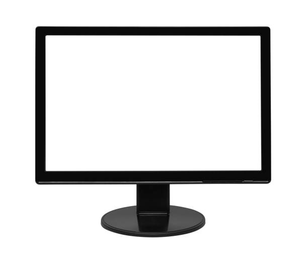 istock Flat led TV monitor isolated on white 1202143852