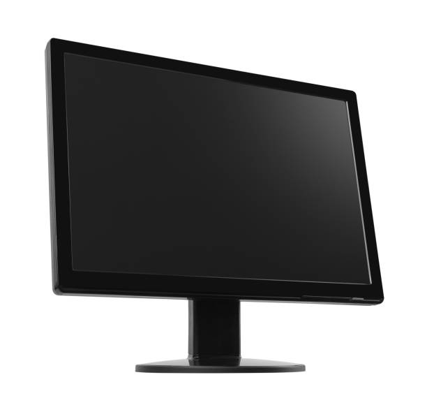 istock Flat led TV monitor isolated on white 1202143872
