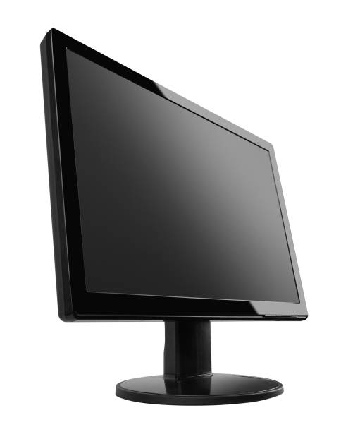 istock Flat led TV monitor isolated on white 1202143887
