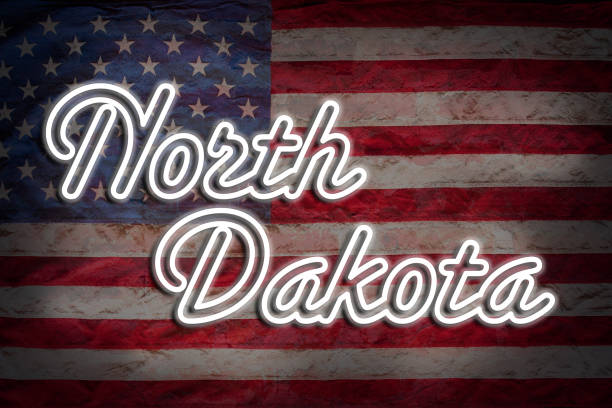dakota del nord - north dakota welcome sign road sign sign foto e immagini stock