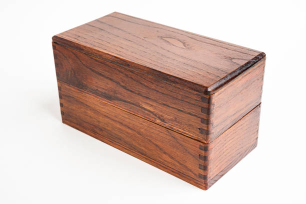 istock Traditional Japanese Wood 2-Layer Bento Box 1202153699