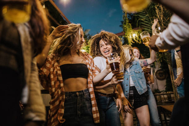 istock Hipster friends dancing on the party 1202162043