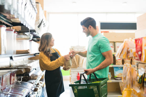 istock Young Man Shopping In Supermarket 1202181373