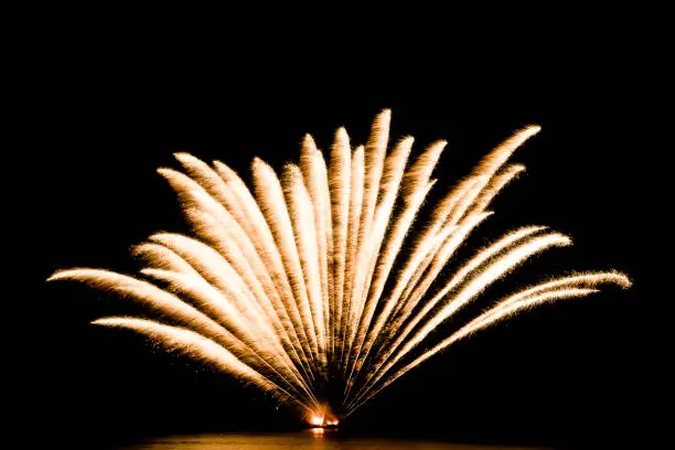 Photo of Colorful fireworks in black background