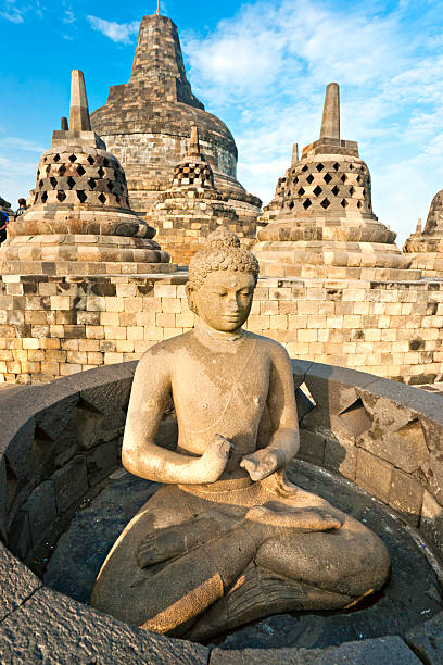 istock Borobudur Temple at sunrise, Indonesia. 120219335