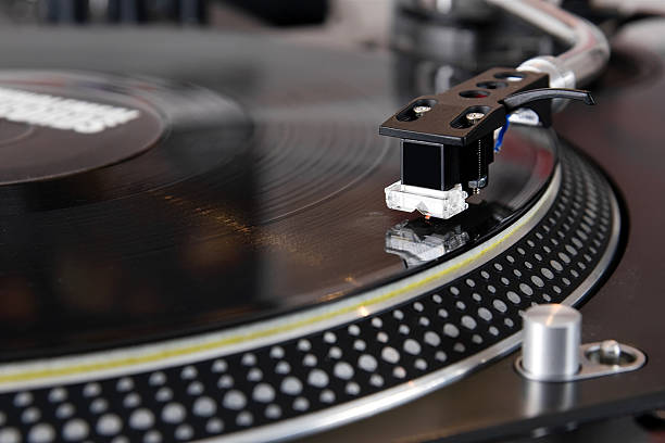 istock Turntable playing vinyl music record 120219493