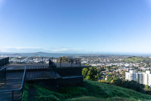 istock Beautiful cityscape over large lawn 1202203739