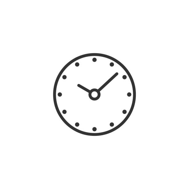 フラットなスタイルで時計のアイコン。白い孤立した背景にベクトルのイラストを見ます。タイマービジネスの概念。 - 24182点のイラスト素材／クリップアート素材／マンガ素材／アイコン素材