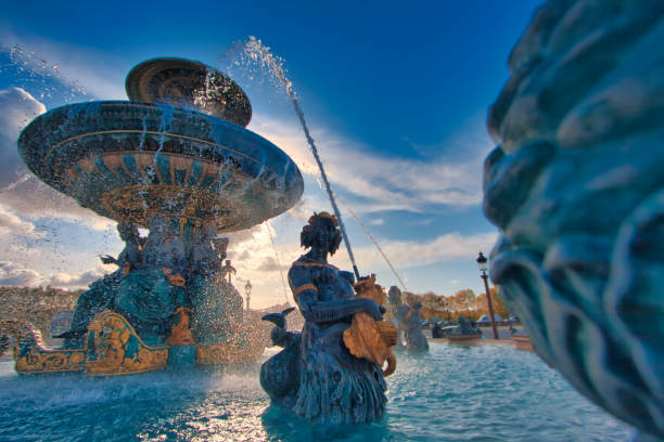istock Gold fountain in Paris 1202208839