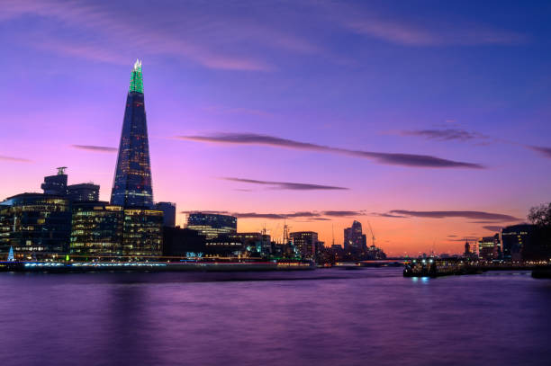 istock Thames river skyline in twilight with famous landmarks 1202213493