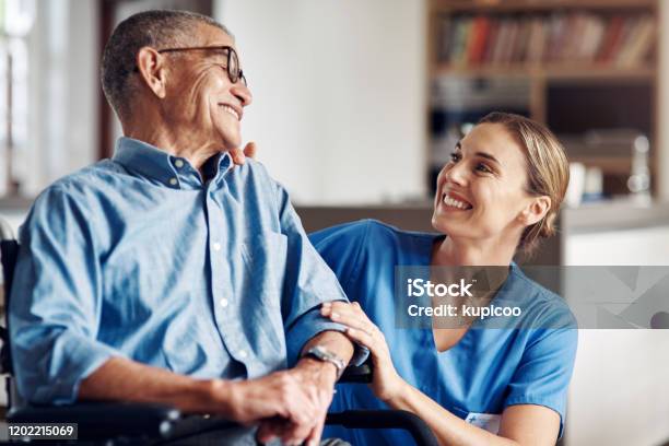 Im So Happy Youre Happy Stock Photo - Download Image Now - Home Caregiver, Patient, Senior Adult
