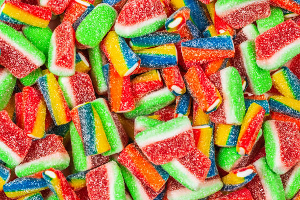 istock Assorted gummy candies. Top view. Jelly  sweets. 1202216110