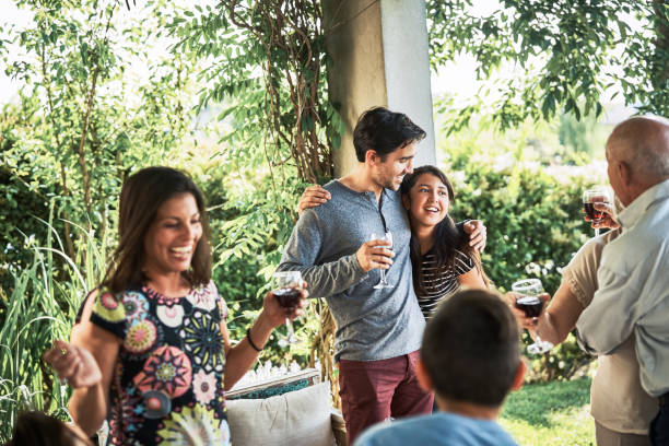istock Cheerful family spending leisure time at patio 1202220264