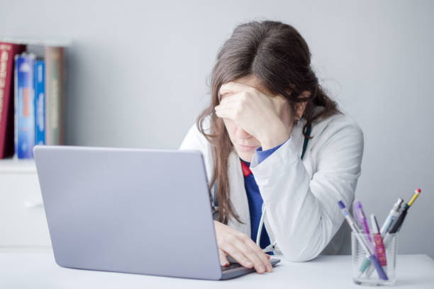 istock Tired Woman Doctor 1202223759